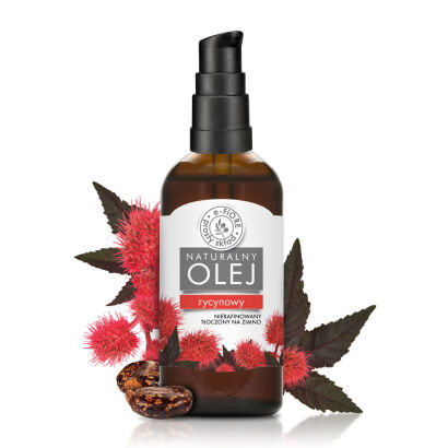 Olej RYCYNOWY tłoczony na zimno, nierafinowany virgin 100ml