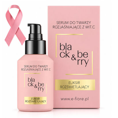 BLACK & BERRY serum rozświetlające cerę zmęczoną, naturalne kwasy i humektanty 60ml